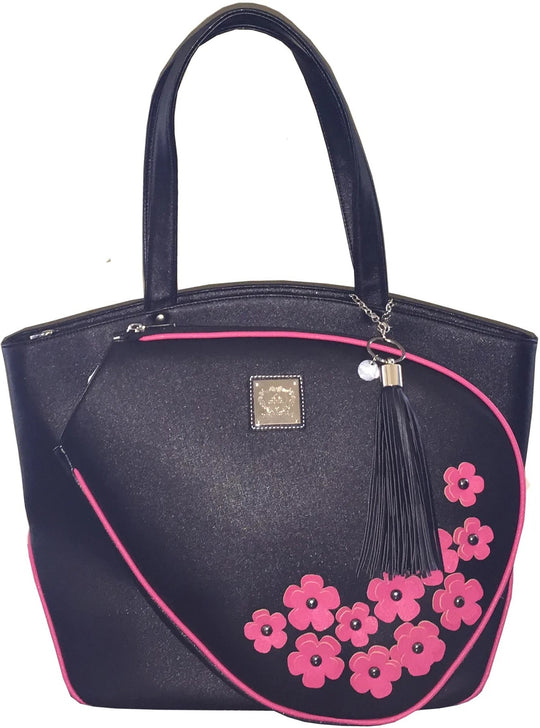 CC-LT CC-LT-WH CC-LT-BK Court Couture Leather Tassel w Charm (White, Black)