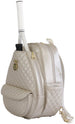 CC-MQA-CH Court Couture Monaco Quilted Argyle Tennis & Pickleball Backpack Sling Bag (Champagne)