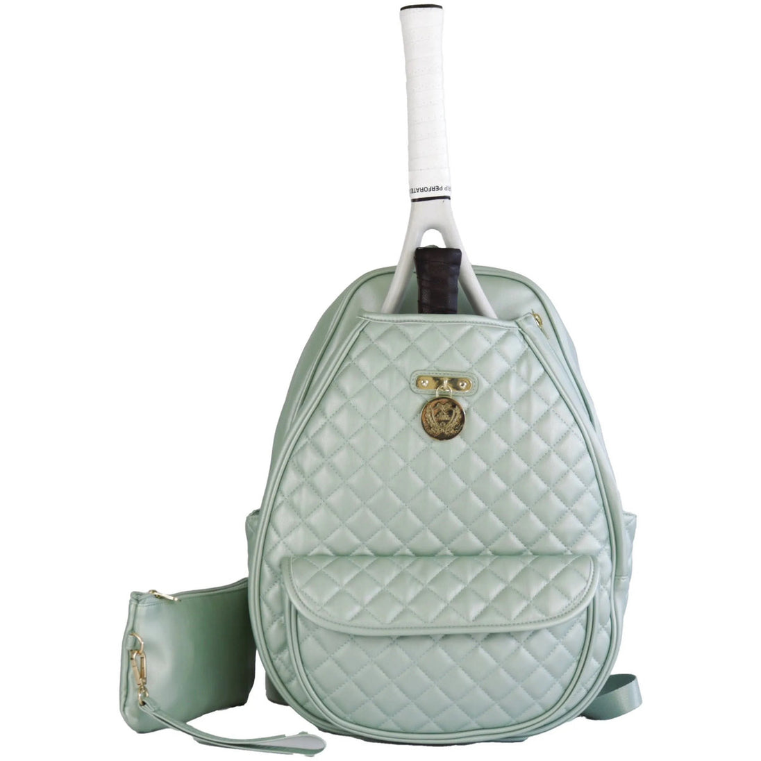 Court Couture Monaco Quilted Argyle Tennis & Pickleball Backpack Sling