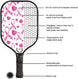 CC-PBP-PR Court Couture Pickleball Paddle (Pink Ribbons)