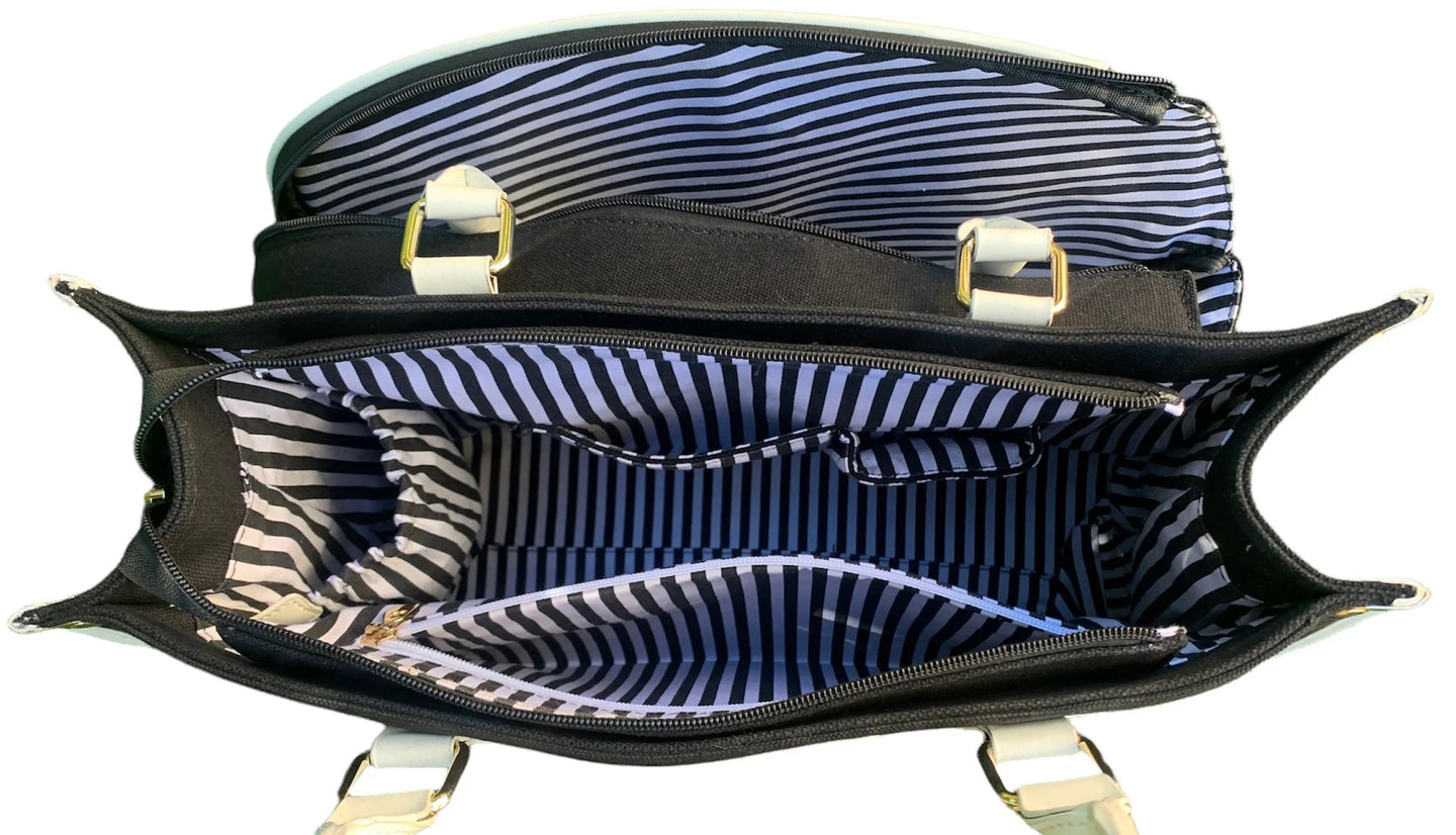 CC-VKC-BK Court Couture Vintage Karisa Canvas Tennis & Pickleball Bag (Black)