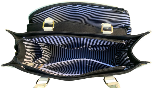 CC-VKC-BK Court Couture Vintage Karisa Canvas Tennis & Pickleball Bag (Black)