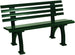 Gamma Courtside Tennis 4-Foot  Polybench (White or Green)