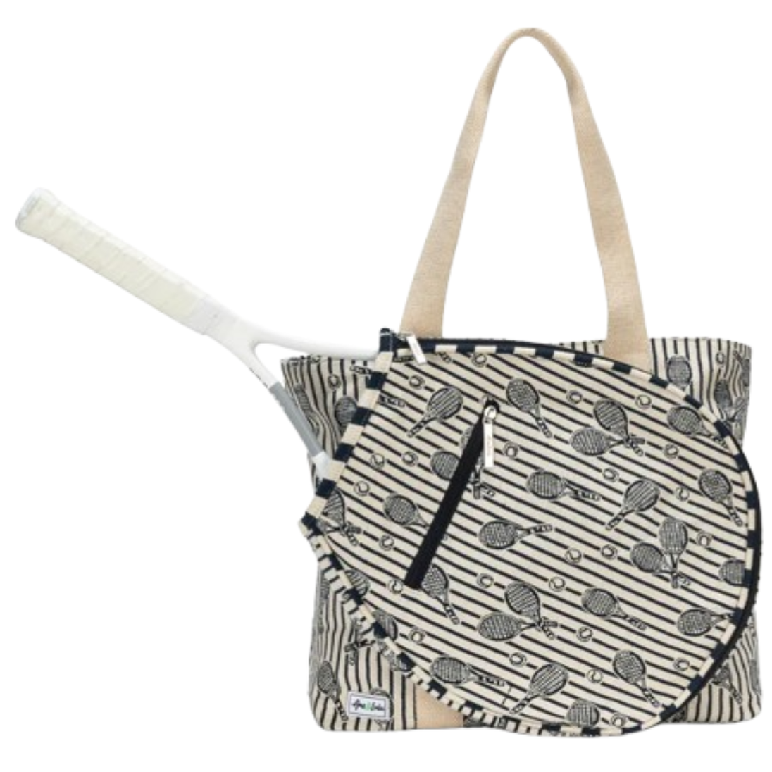 CCTT393_Ame_Lulu_Court_Classic_Tennis_Tote_Navy_Racquet_Stripes