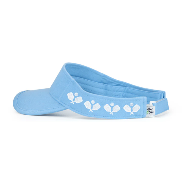 CCV174_Ame_Lulu_Womens_Country_Club_Visor_Light_Blue