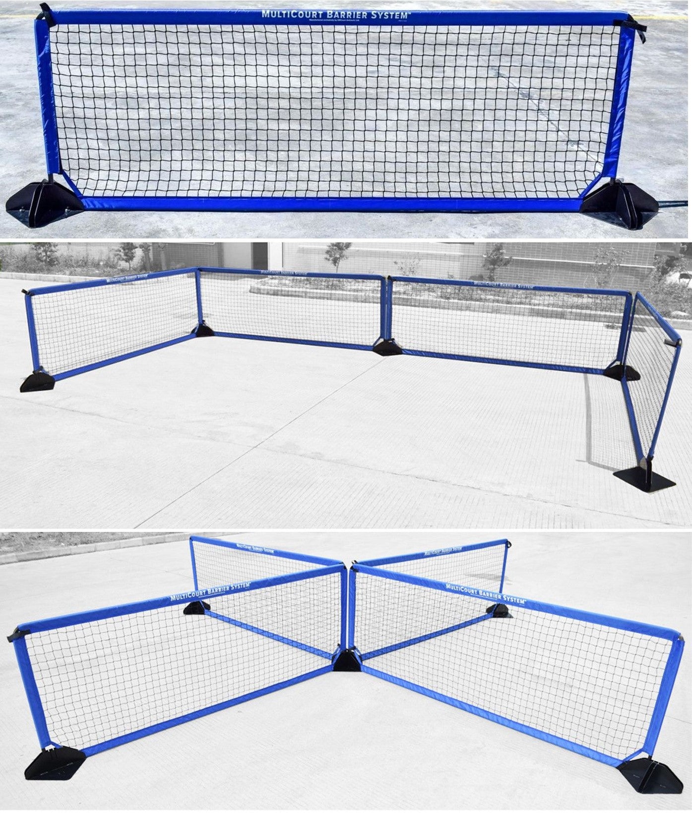 CEMCBP MultiCourt Barrier System - Pickleball Court Packages