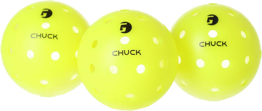 CHUCK10 Gamma Chuck Outdoor Pickleball Balls (3-Pack)