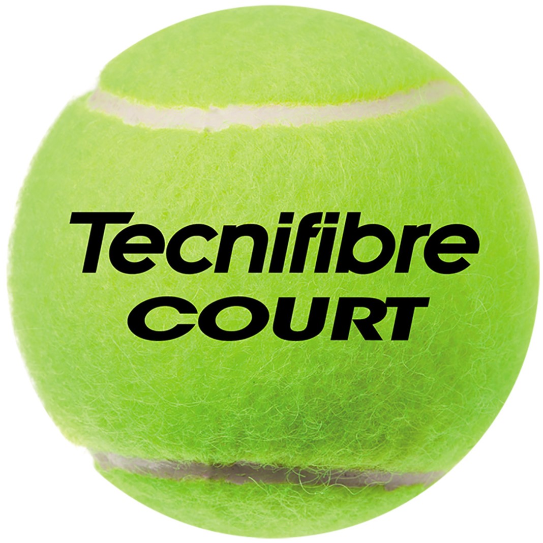 【中古美やすくん品】Tecnifibre COURT テニスボール200球 Tecnifibre Court Tennis Balls - Can (3 Balls)