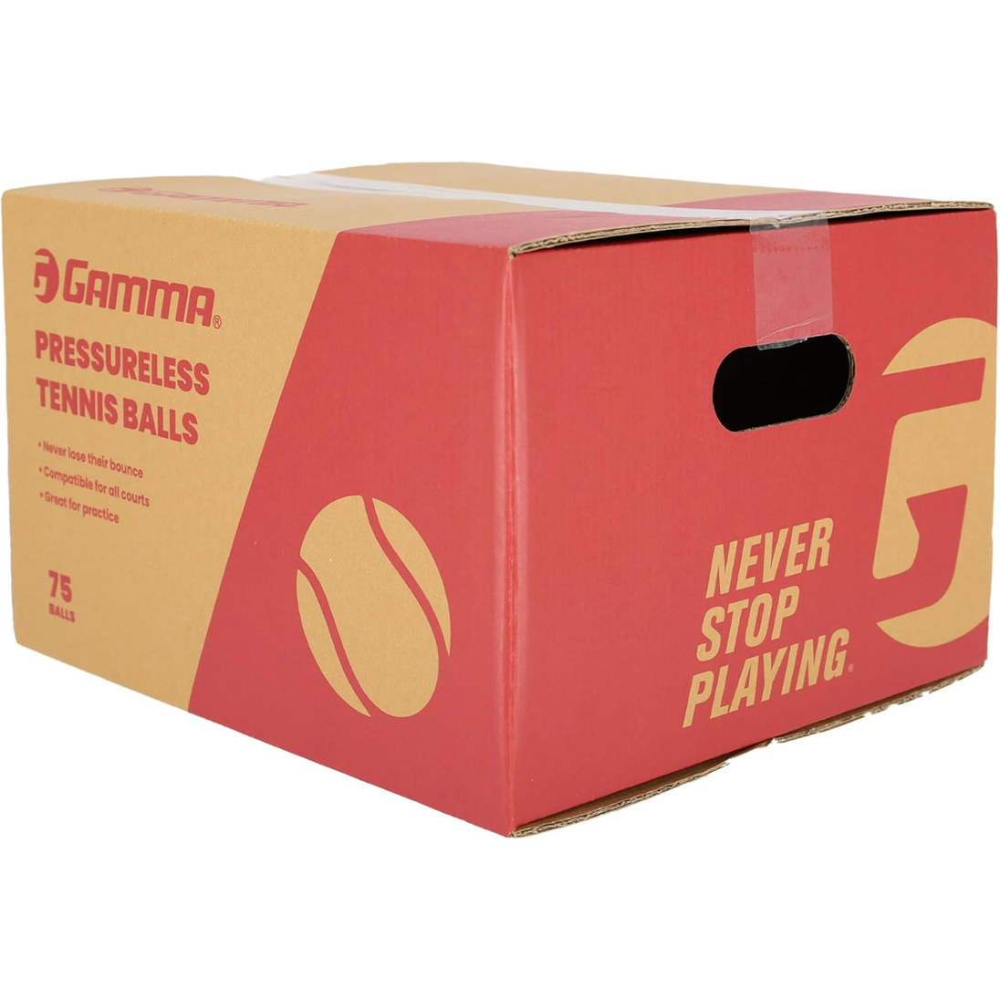 CPLTB19_Gamma_Pressureless_Tennis_Balls_75_Balls