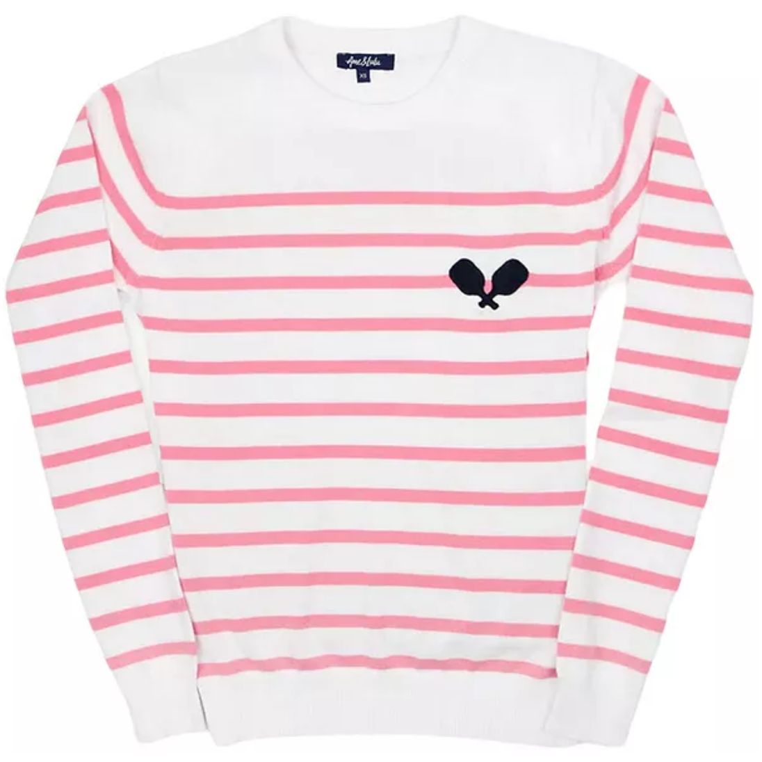CSS369_Ame_Lulu_Women_s_Club_Sport_Sweater_Pink_Paddle_Stripes