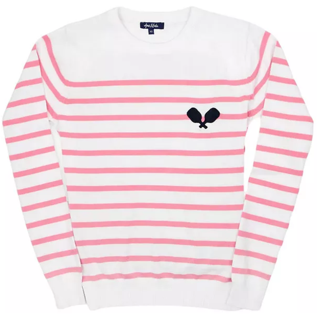 CSS369_Ame_Lulu_Women_s_Club_Sport_Sweater_Pink_Paddle_Stripes