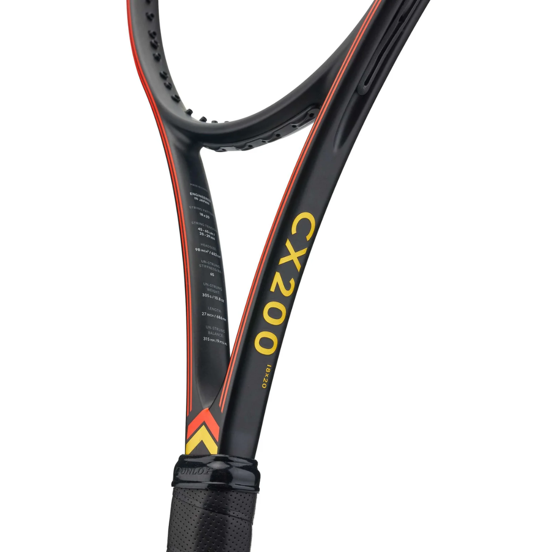 CX25-20018x20BK_Dunlop_CX200_18x20_Limited_Edition_2025_TennisRacquet