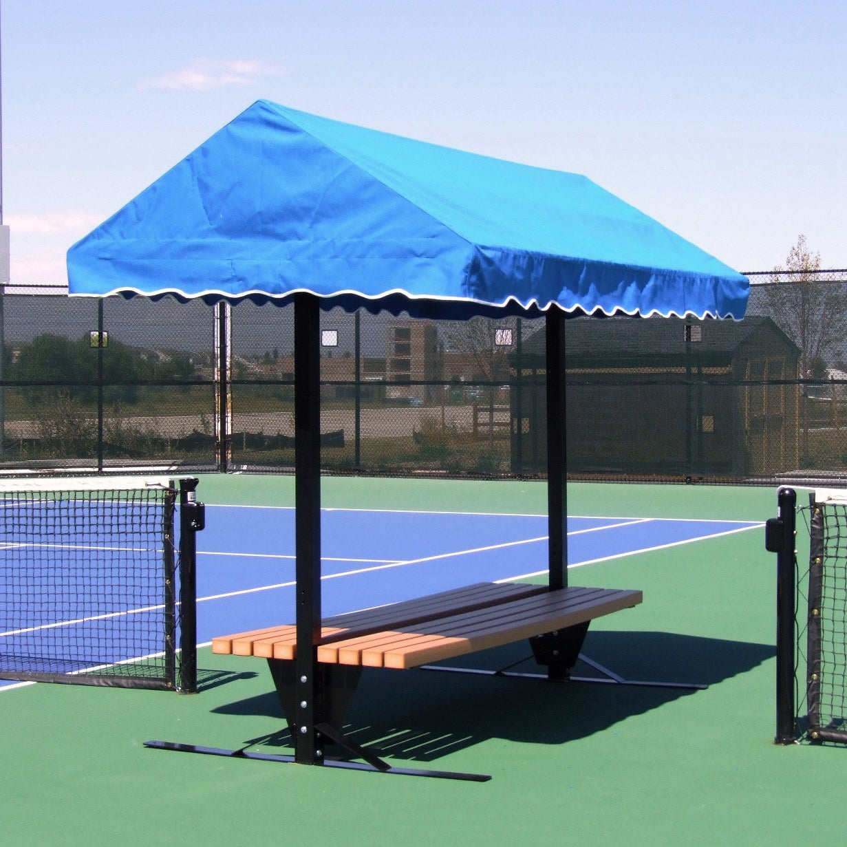 CB-8 SunTrends 8-Foot Flat Tennis Court Cabana Bench