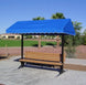 CB-BB-6-SM SunTrends 6 ft Cabana Tennis Court Bench w Backrest - Surface Mount