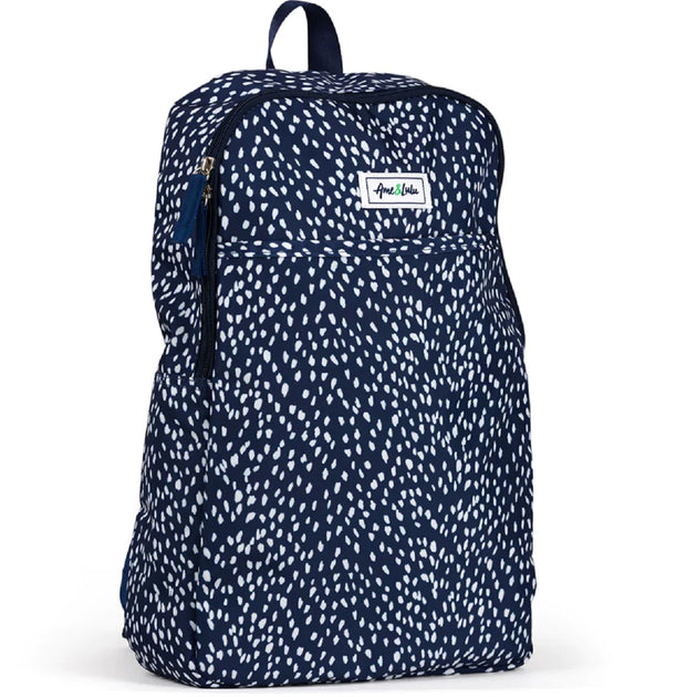 DSPBB251 Ame & Lulu Drop Shot Pickleball Backpack (Navy Antelope) - Side