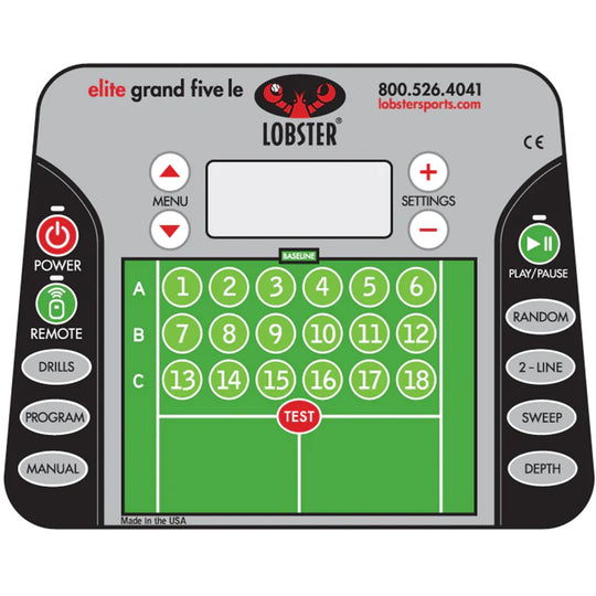 EL05LE Lobster Elite Grand Five LE Tennis Ball Machine