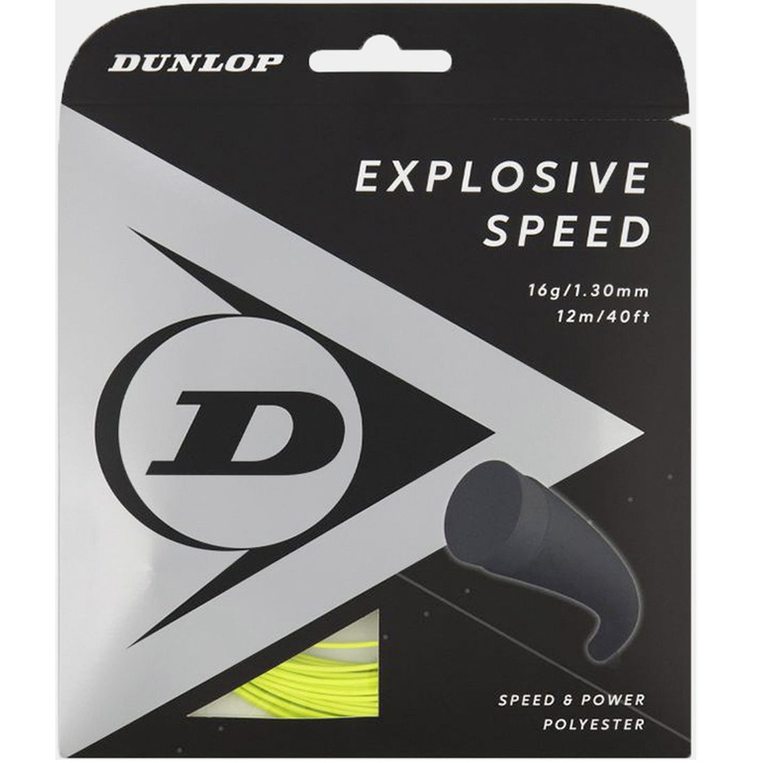ESS16-YLW Dunlop Explosive Speed Yellow 16g Tennis String (Set)
