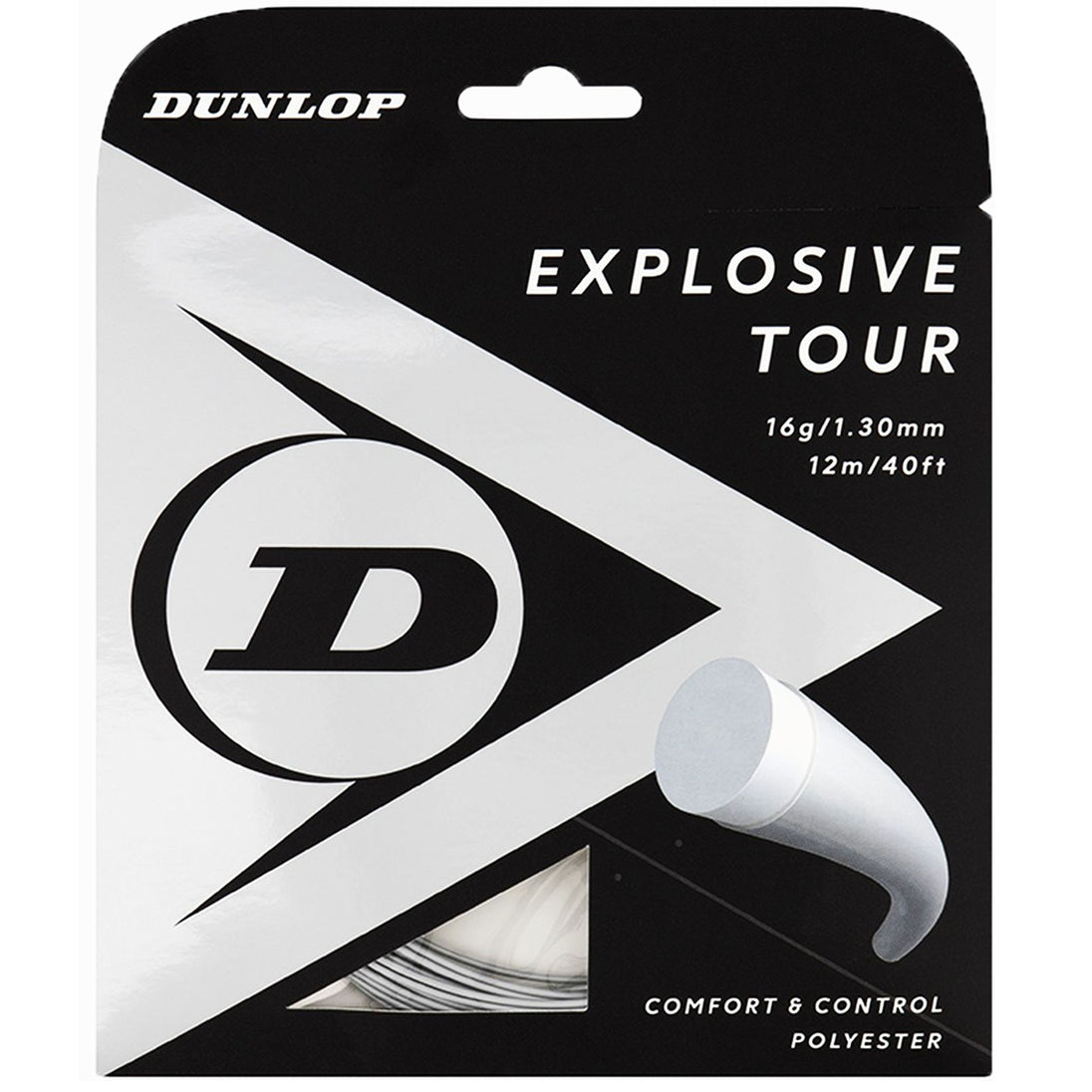 ETRS16-SLV Dunlop Explosive Tour Silver 16g Tennis String (Set)