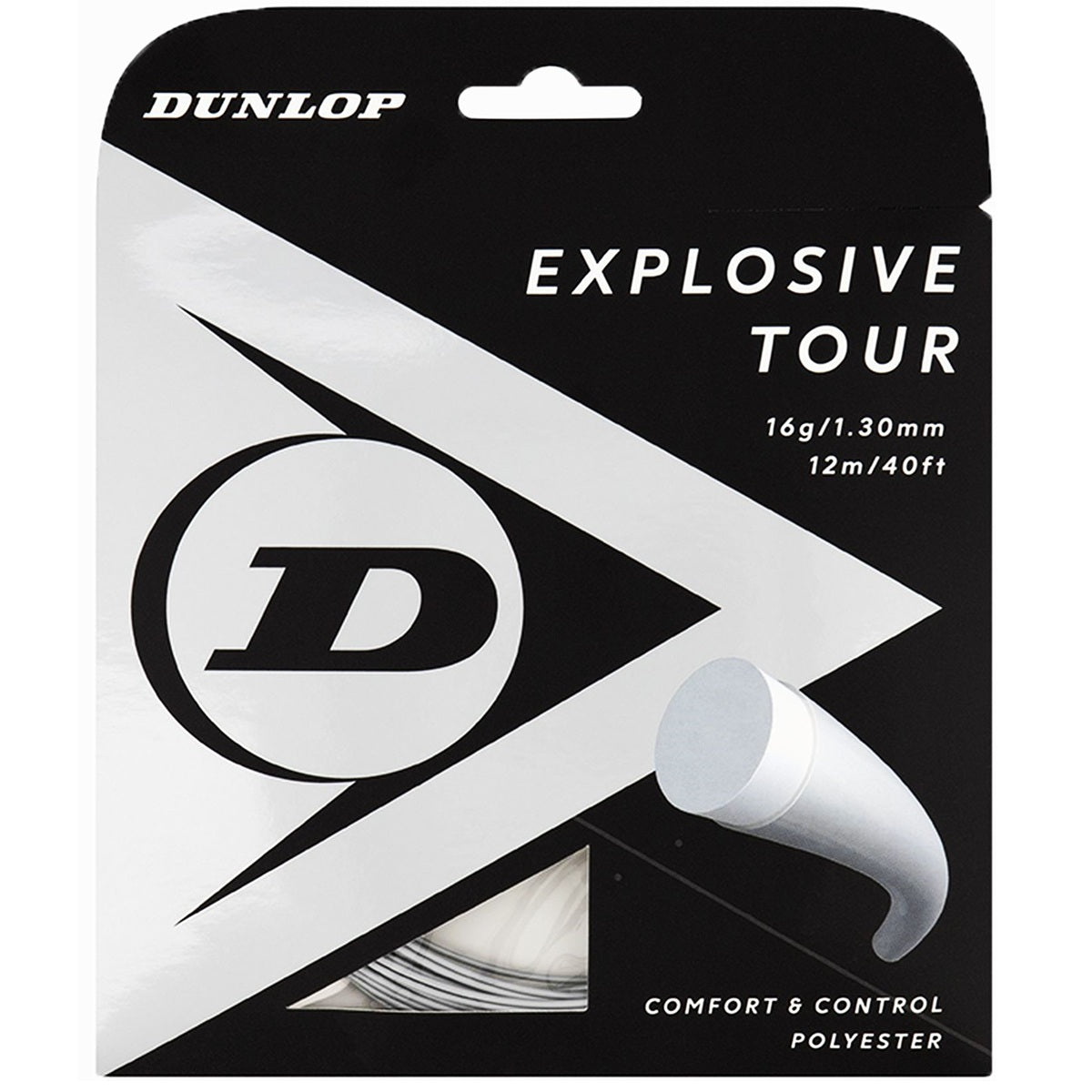 ETRS16-SLV Dunlop Explosive Tour Silver 16g Tennis String (Set)
