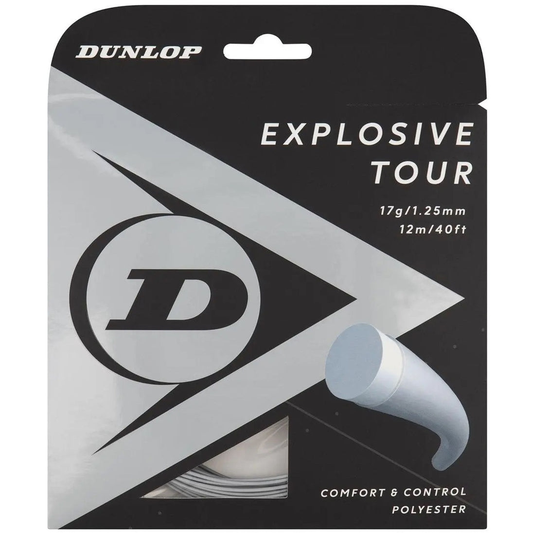 ETRS17-SLV Dunlop Explosive Tour Silver 17g Tennis String (Set)