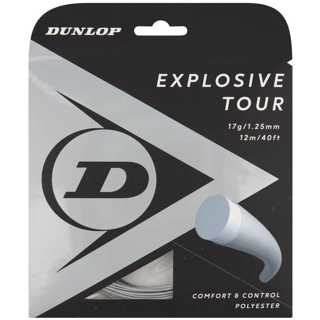 ETRS17-SLV Dunlop Explosive Tour Silver 17g Tennis String (Set)