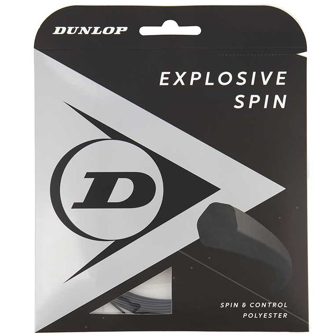 EXSS16-BLK Dunlop Explosive Spin Black 16g Tennis String (Set)