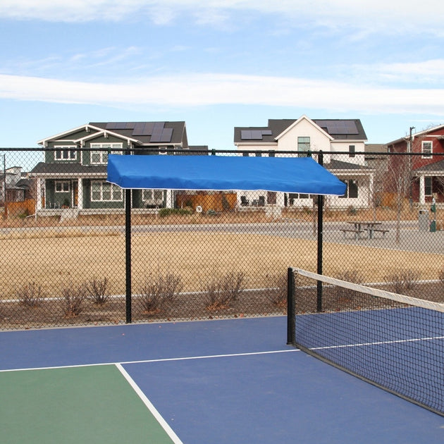 FC-S SunTrends 10 ft Fence Cabana Slim Tennis Court Canopy