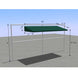 FC-S SunTrends 10 ft Fence Cabana Slim Tennis Court Canopy