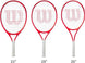 FedererJr-WR8023803001U-Ball Wilson Roger Federer Junior Tennis Racquet + Backpack with 3 Tennis Balls (Red/Infrared)