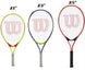 FedererJr-Closeout-WRZ601003-Balls Wilson Roger Federer 21 Inch Yellow Junior Tennis Racquet Bundled with 1 Navy White Advantage II Tennis Bag and Balls b