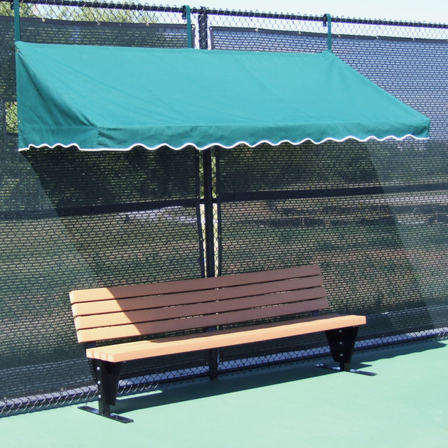 FC-10 SunTrends 10 ft Fence Cabana Shady Court Tennis Court Canopy