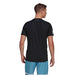 GL5403 adidas Men's Club 3 Stripe Tennis Tee Black with White Stripes - Back