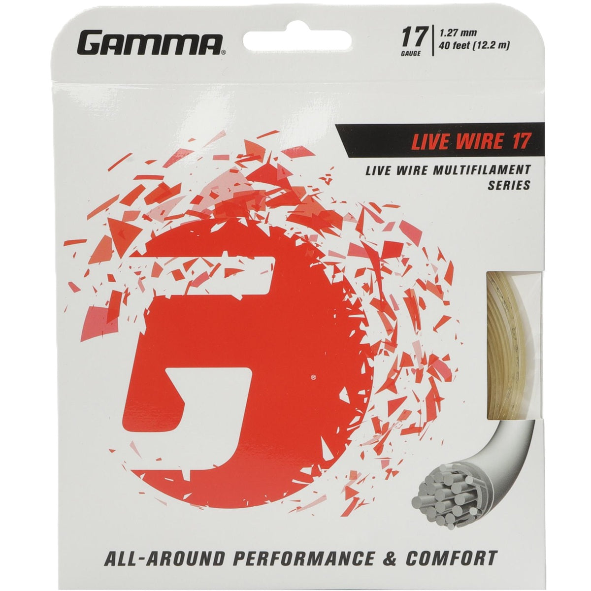 GLW7 Gamma Live Wire 17g Tennis String (Set)