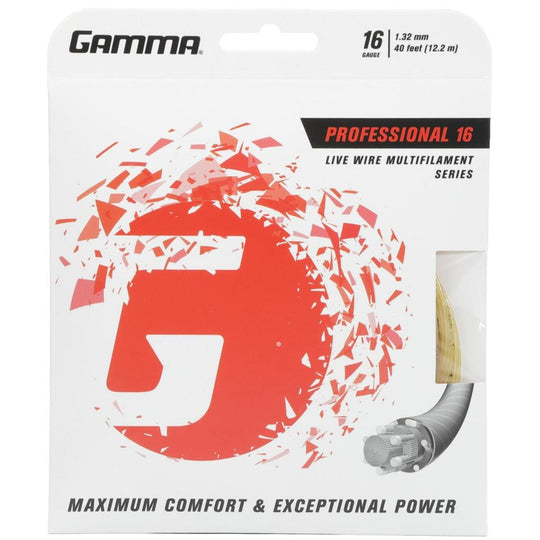 GLWP-16 Gamma Live Wire Professional 16g Tennis String (Set)