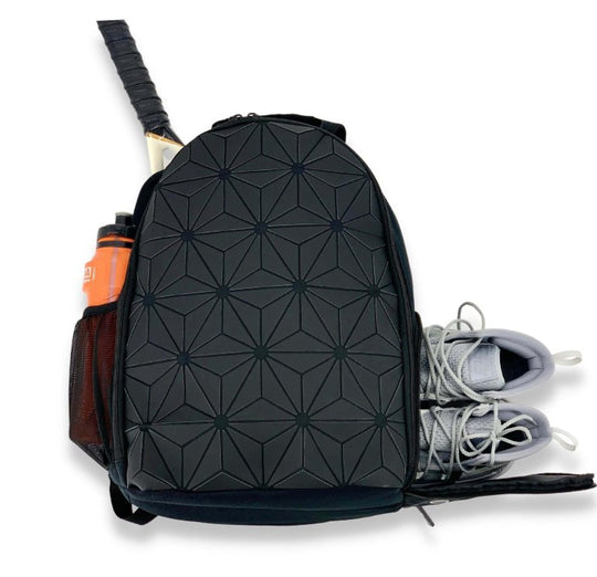 GOBPBLK NiceAces Women's GEO Lightweight Tennis Backpack (Black)