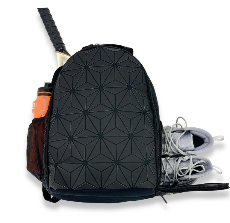 GOBPBLK NiceAces Women's GEO Lightweight Tennis Backpack (Black)