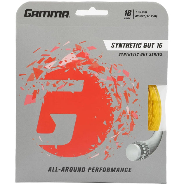Gamma Synthetic Gut 16g Gold Tennis String (Set)
