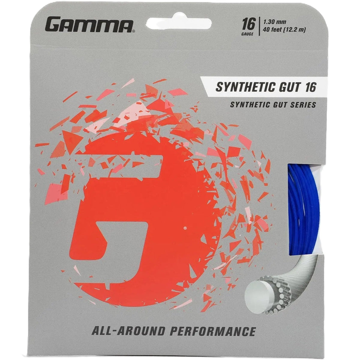 Gamma Synthetic Gut 16g Royal Blue Tennis String