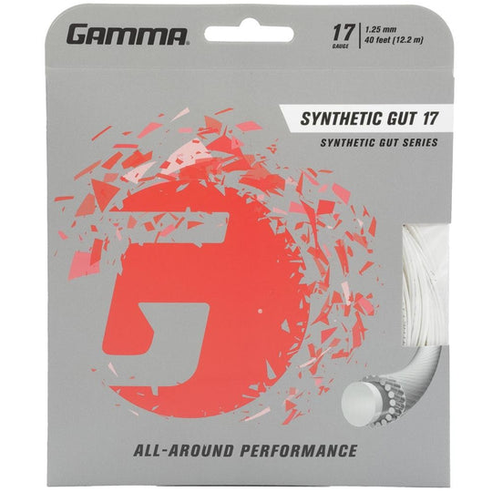 GSG7-White Gamma Synthetic Gut 17g Tennis String (Set)