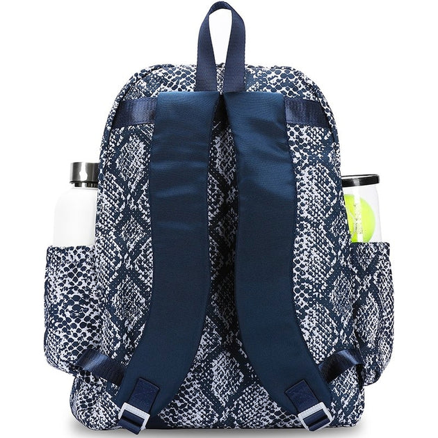 GTBP236 Ame & Lulu Game On Tennis Backpack (Navy Snakeskin)