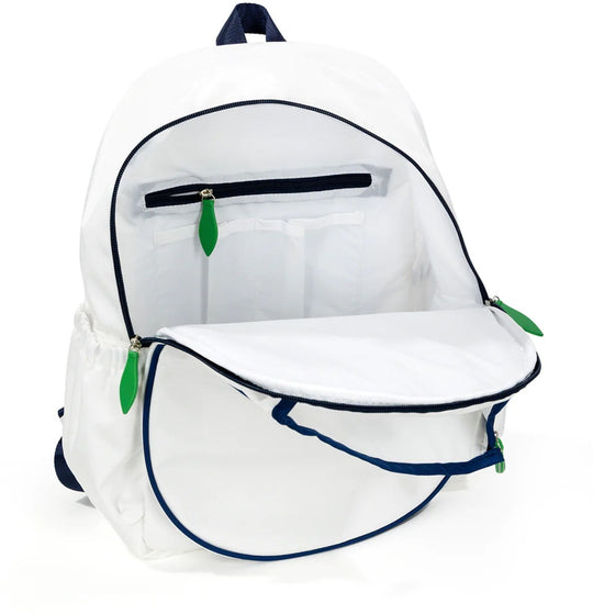 GTBP285 Ame & Lulu Game On Tennis Backpack (White/Navy/Green)