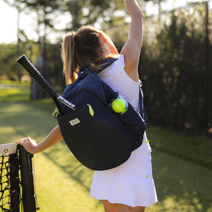 GTBP290 Ame & Lulu Game On Tennis Backpack (Navy/Lime)