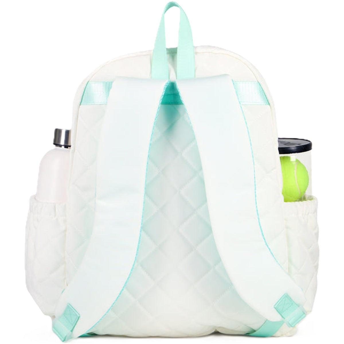 GTBP338 Ame & Lulu Game On Tennis Backpack (White/Light Blue)