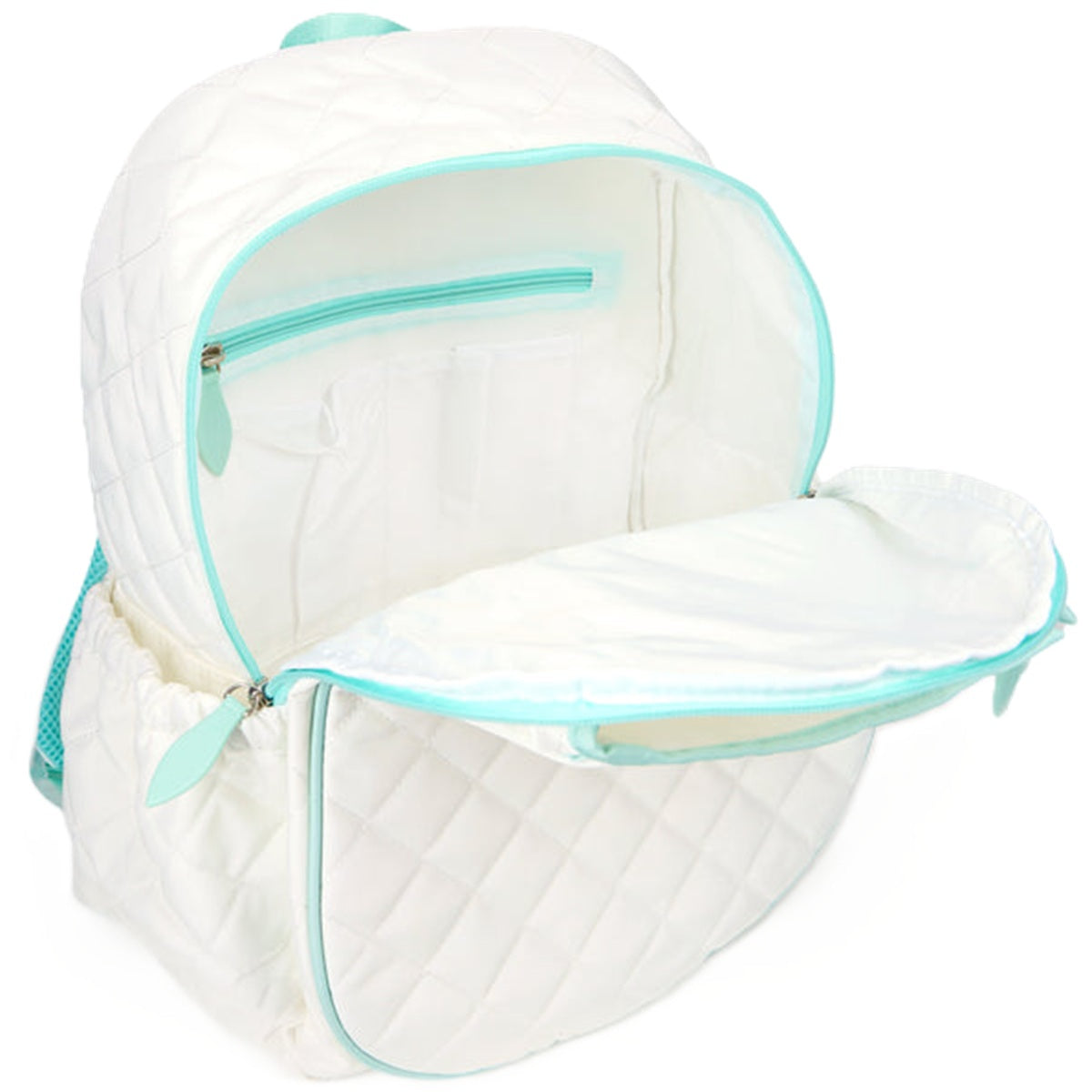 GTBP338 Ame & Lulu Game On Tennis Backpack (White/Light Blue)