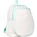GTBP338 Ame & Lulu Game On Tennis Backpack (White/Light Blue)