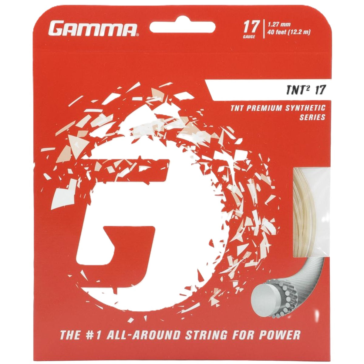 GTNT7- Gamma TNT2 17g Tennis String (Set)
