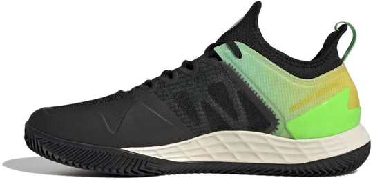 GX7134 Adidas Men's Defiant Speed Tennis Shoes (Core Black/Beam Yellow)