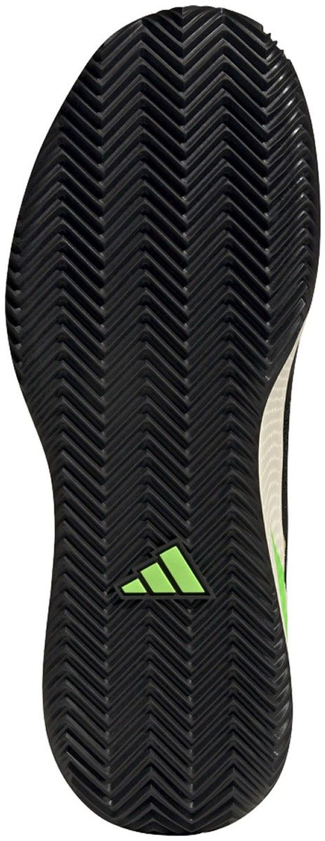 GX7134 Adidas Men's Defiant Speed Tennis Shoes (Core Black/Beam Yellow)