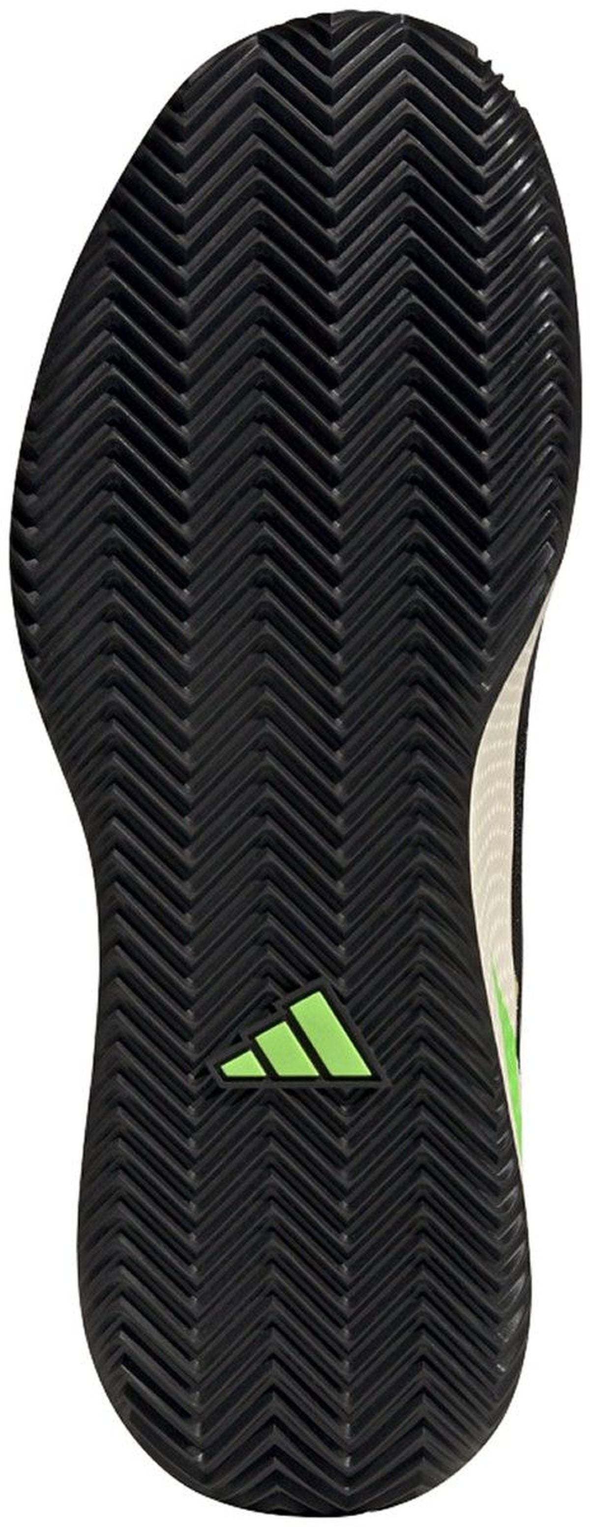GX7134 Adidas Men's Defiant Speed Tennis Shoes (Core Black/Beam Yellow)