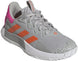 GY7002 Adidas Women's SoleMatch Control Tennis Shoes (Grey Two/Solar Orange/Team Shock Pink)